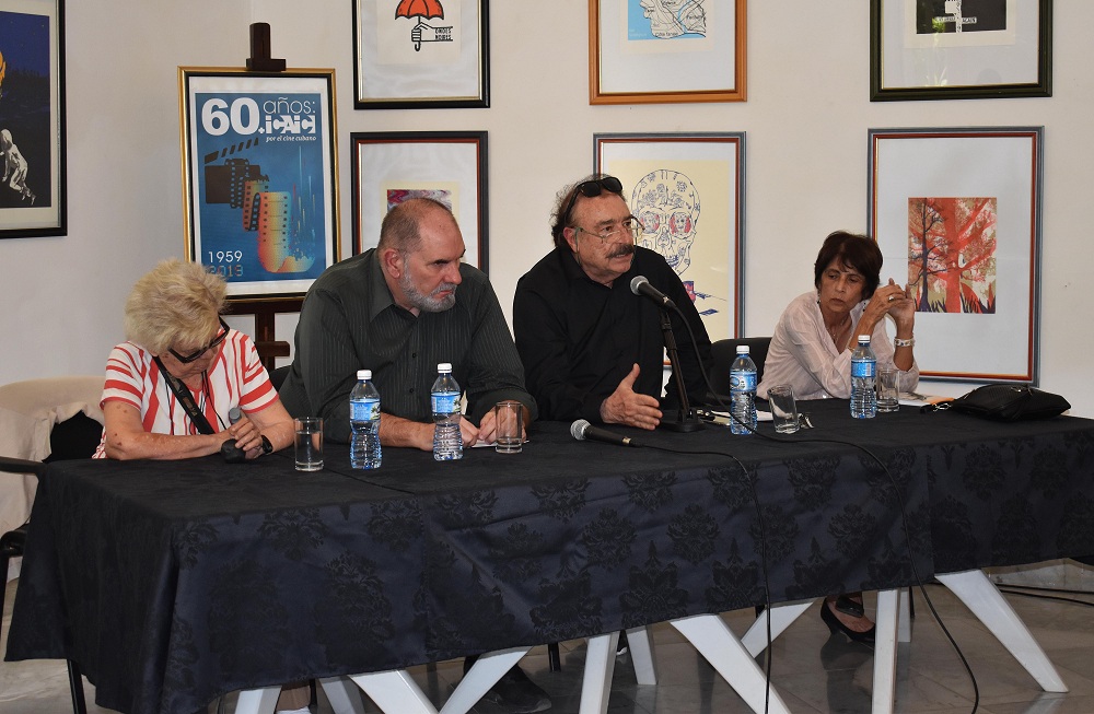 Graziella Pogolotti, Iván Giroud, Ignacio Ramonet y Rebeca Chávez