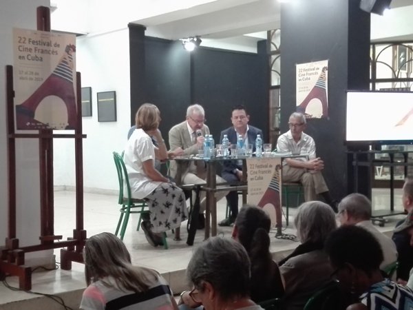 Durante la conferencia de prensa, celebrada ayer en el CCC Fresa y Chocolate. Foto: Rubén Ricardo Infante