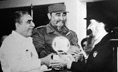 Fidel con Gabo y Birri
