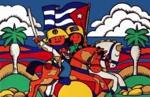 Elpidio Valdés con Palmiche