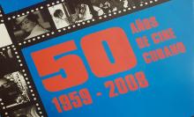 Portada del libro Cincuenta años del cine cubano (1959-2008)